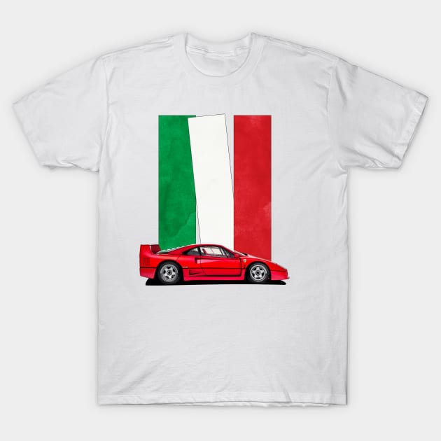 F40 T-Shirt by mvommen